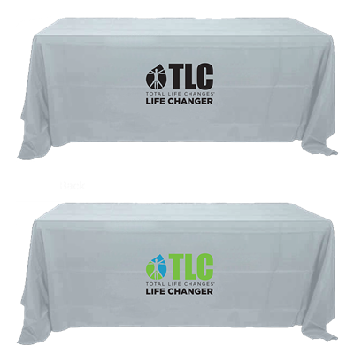 TLC Gray Double Sided Table Cloth