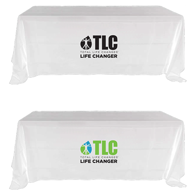 TLC White Double Sided Table Cloth
