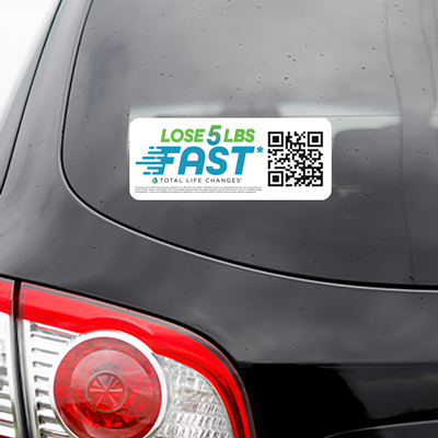 TLC Window Decal - Lose 5 Lbs Fast