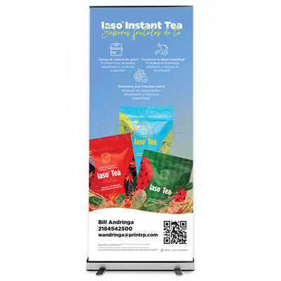 TLC Iaso® Instant Tea Flavors - Personalized FS Banner - Spanish