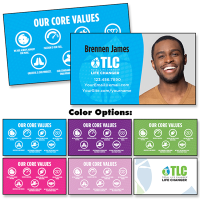 TLC Business Cards - Core Values