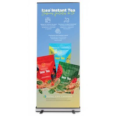 TLC Iaso® Instant Tea Flavors - Static FS Banner - Spanish