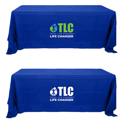 TLC Blue Double Sided Table Cloth