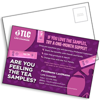 TLC Pink Iaso Tea Follow Up Card