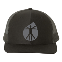 TLC Snapback Trucker Cap-BLkwGryLogo